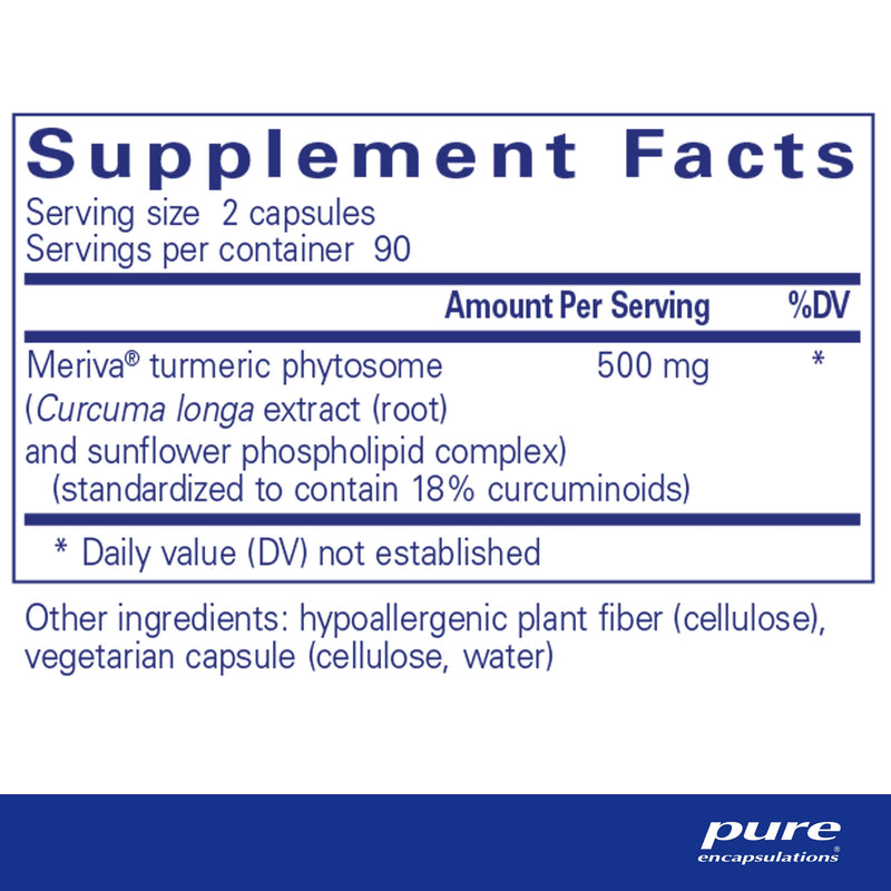 [Australia] - Pure Encapsulations CurcumaSorb 180's - Meriva Curcumin Phytosome - Supports Joint Health* - Gluten Free & Non-GMO - 180 Capsules 180 Count (Pack of 1) 