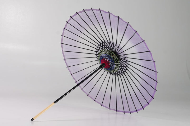 Silk Umbrella demitint Dancing props Stage Umbrella handle detachable Purple demitint