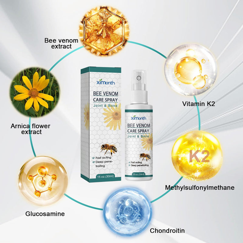 [Australia] - BSOON Cvreoz Bee Venom Pain Treatment Spray, Pack of 2 Bee Venom Bone Healing Spray, Warts and Key Removal Soothing Spray Bee Venom Joint and Bone Therapy Spray 