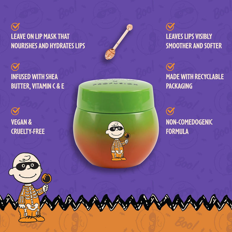Profusion Cosmetics Peanuts Apple Bobbing Overnight Lip Mask, Moisturize and Nourish Lips with Shea Butter, Vitamin C and E Infused Lip Balm