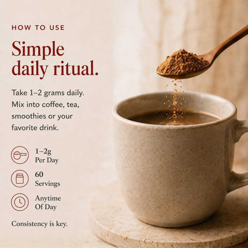 Ancient Extracts Reishi Mushroom Powder 15:1 Extract (60 servings) | Promotes Immune Health & Stress Support | 1 Serving Equals 15,000mg of Raw Mushroom | 30% Beta Glucans | Tested for Purity & Safety