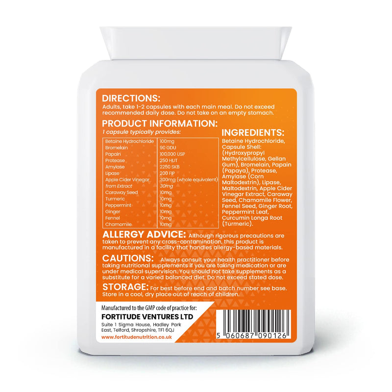 Digestive Enzymes Supplement | Vegan Digestive Enzymes Blend Gut Health Supplements | Digestive Enzyme Complex with Bromelain, Papain, Apple Cider Vinegar | Digestive Supplements 90 Capsules