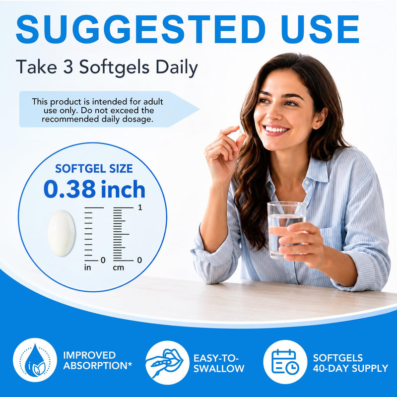 R-Alpha Lipoic Acid Softgels with Coconut Oil, 600mg Per Serving, Oil-Based Formula, Non-GMO, Gluten & Dairy Free, Lab Tested Food Supplement,120 Softgels