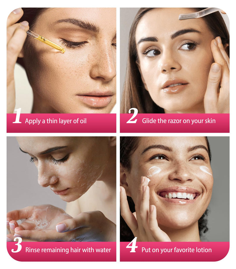 [Australia] - SINAHET Dermaplaning Oil, Natural Moisturizing Shave Oil for Face & Body Hair, Skin Soothing Oil made with essence of Jojoba, Vitamin E, Tea Tree, and Grape Seed (1.7fl. oz/50ml) 