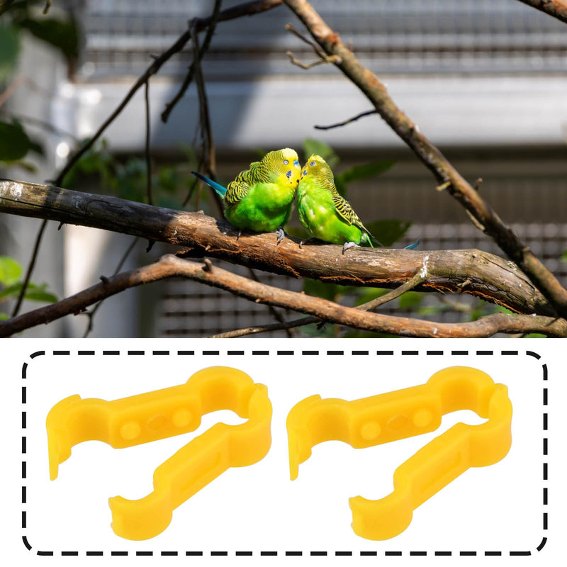 eMagTech 2pcs 4mm Bird Splayed Leg Treatment Ring Bird Splay Leg Hobble Leg Bands for Canaries Smaller Budgies Large British Finches Small Quail Orange - PawsPlanet Australia