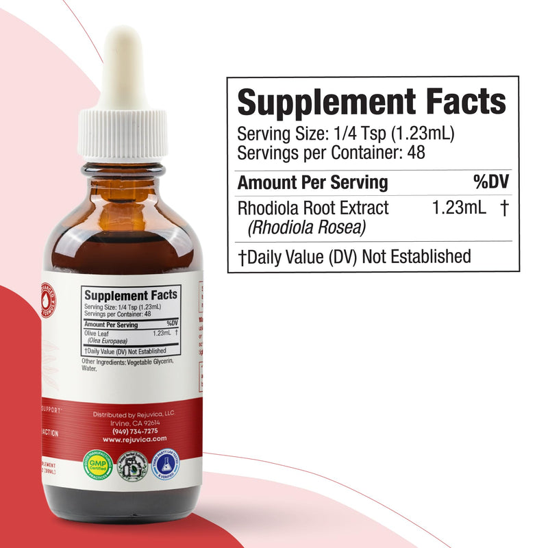 [Australia] - Rejuvica Health Active Olive Leaf - Advanced Olive Leaf Extract - Naturally Occurring Oleuropein - Liquid Delivery for Better Absorption - Immune & Heart Support 
