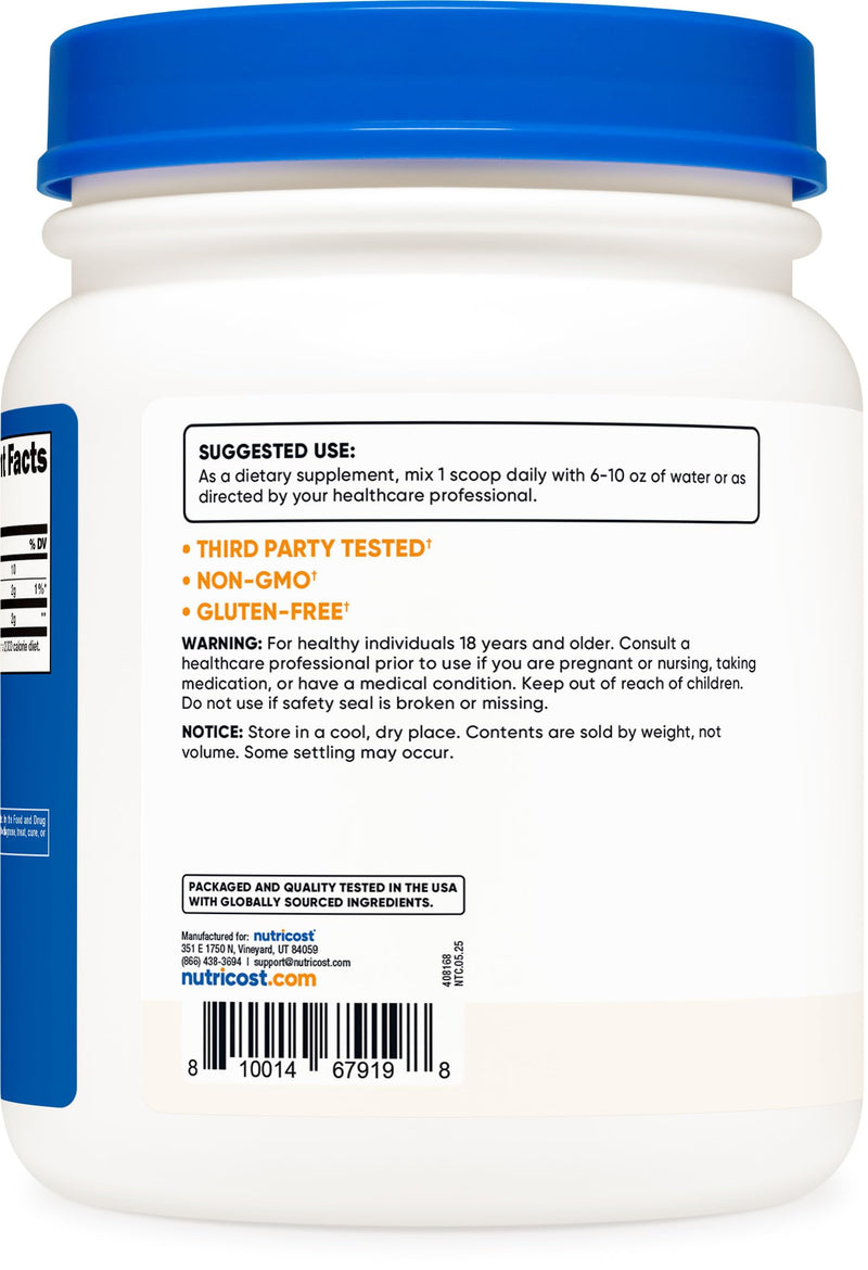 Nutricost D-Mannose Powder 500 Grams (250 Servings) Gluten Free, Vegan | GMO-Free