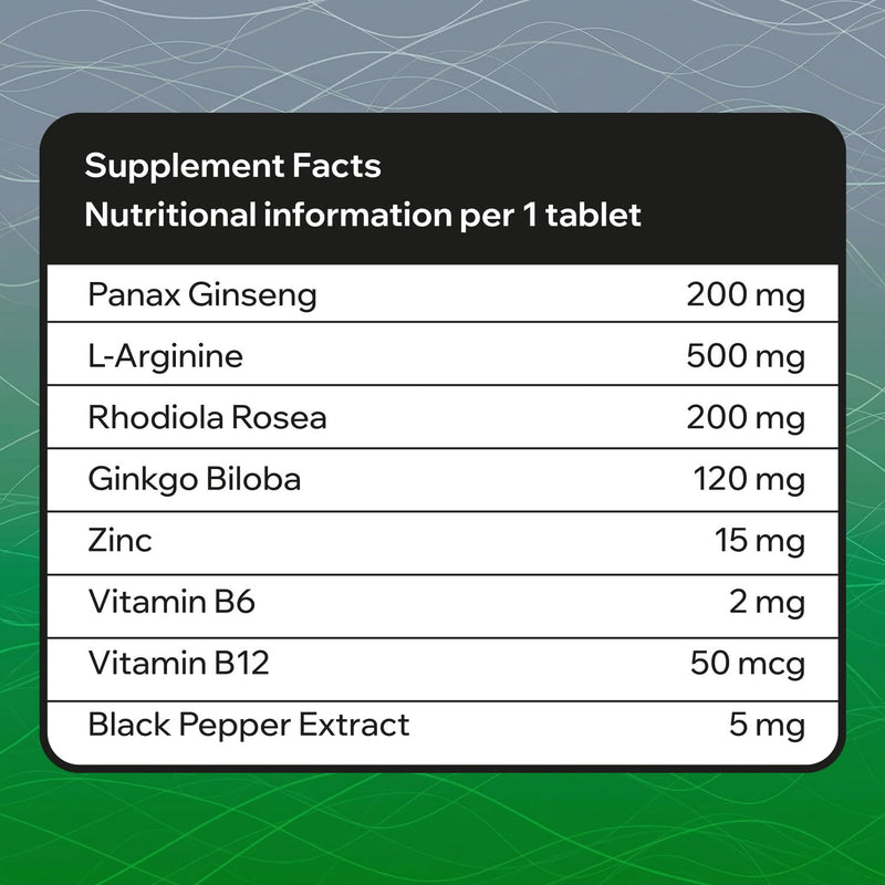 RONLY Herbal Drive 100mg – 30 Tablets for Men | Strong Effect Herbal Supplement | Maca, Tribulus & Rhodiola Formula | Energy, Stamina & Enhanced Vitality Support | Advanced Men’s Complex | UK Made 30 count (Pack of 1)