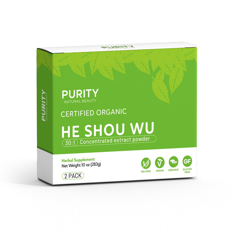 [Australia] - Certified Organic He Shou Wu - Large 5oz Bag of 30:1 Concentrated-Fo-ti - Organic Foti Extract- Fo ti He Shou Wu Organic-Plus Free Bamboo Spoon Pack of 1 - 5 Ounces 