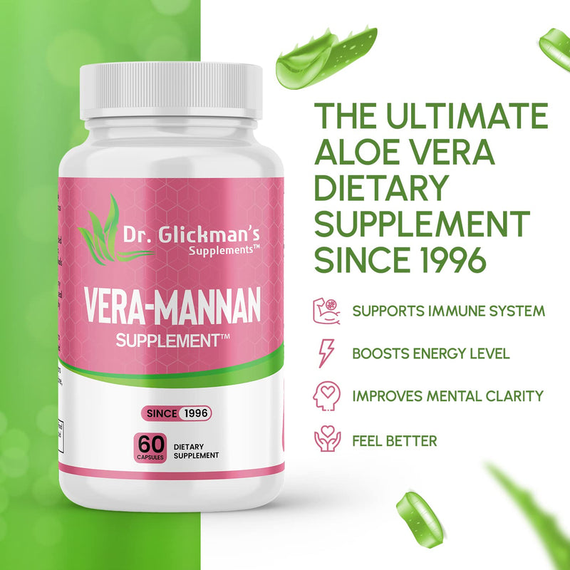[Australia] - Vera-mannan Aloe Vera Supplement, 1 Bottle, 60 Capsules 