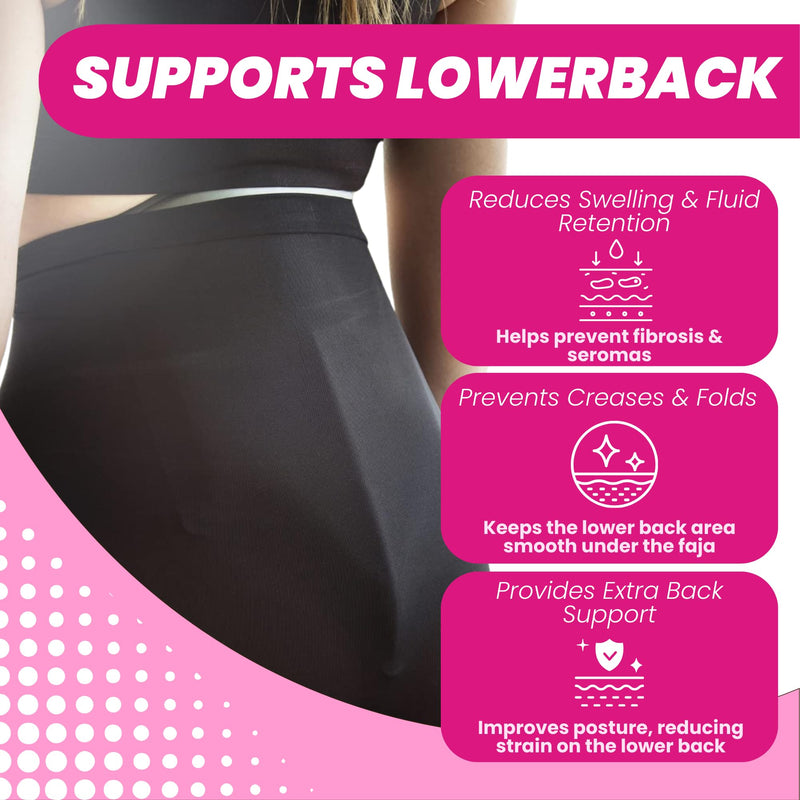 [Australia] - My Booty pillow Lipo Foam Pads Post Surgery Ab Board Liposuction Flattening Abdominal Compression Garments (BBL SUPPLIES: 1 Fattening ab board,1 BBL molder backboard, 3 pack lipo foam (Black) 