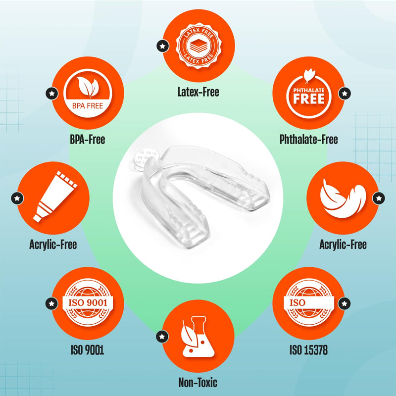 [Australia] - Snoring splint against bruxism Bruxistop - malleable and comfortable dental splint - grinding splint for the night to relieve teeth grinding and jaw pain 