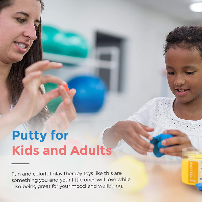 [Australia] - Playlearn Therapy Putty - 5 Strengths - Stress Putty for Kids and Adults - Extra Soft to Firm 