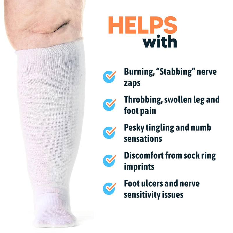 [Australia] - Viasox Non-Binding Diabetic Socks for Men & Women X-Large Black 