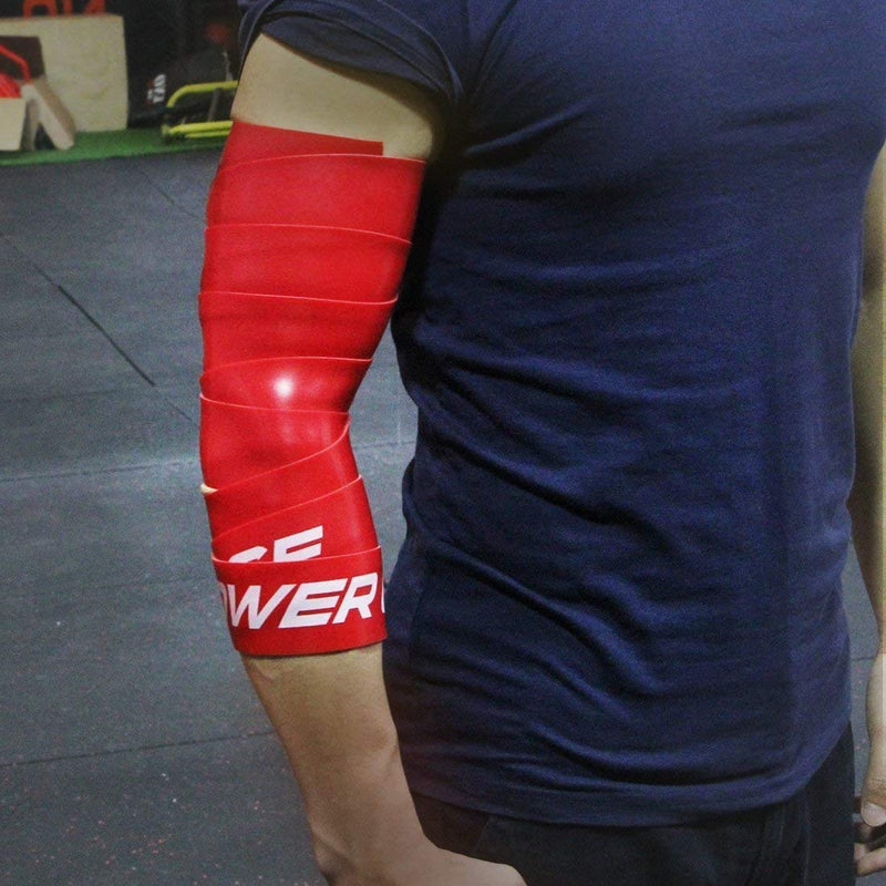 [Australia] - POWER GUIDANCE Muscle Floss Bands - Compression Bands - Mobility & Recovery Bands - for Improving Movement, Increasing Circulation & Reducing Soreness Black and Red Combo 