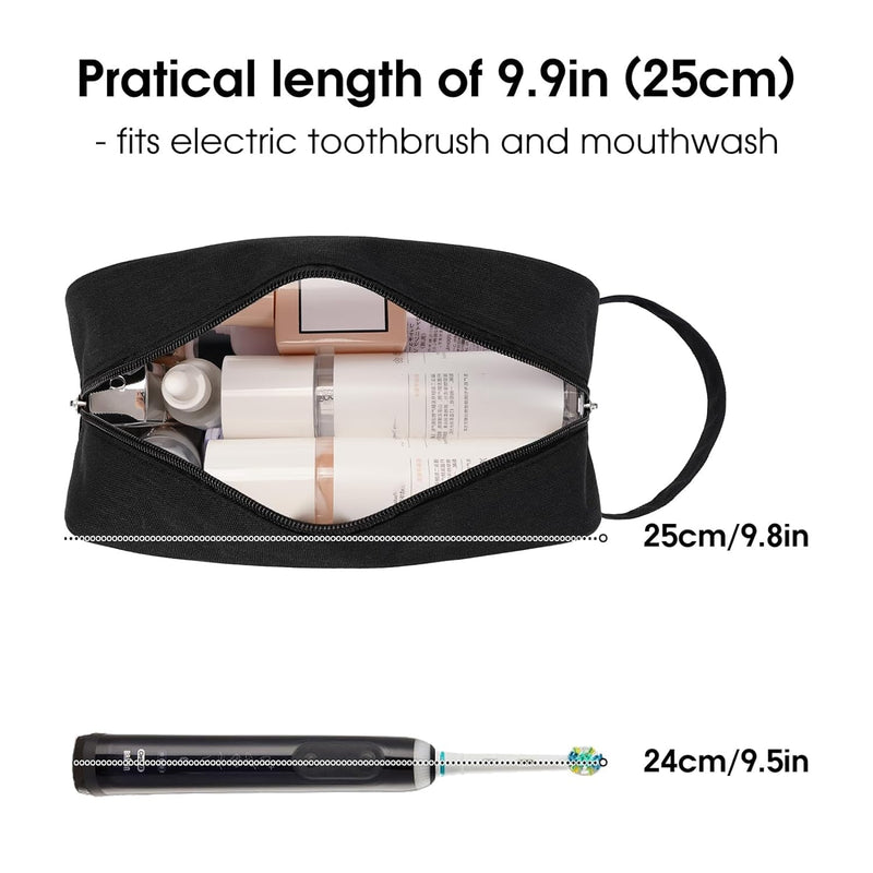 Narwey Foldable Travel Duffel Bag with Shoulder Strap + Clear Travel Toiletry Bag for Women and Men