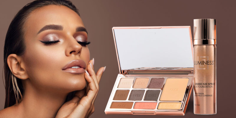 [Australia] - LUMINESS Complete Makeup Kit - Includes Face Palette, Airbrush Foundation, Primer and Brush - Silky, Long-Wearing, Easy to Blend, Perfect Makeup for Older Women, 4-PC Make Up Set (02 - Fair) 02 - Fair 