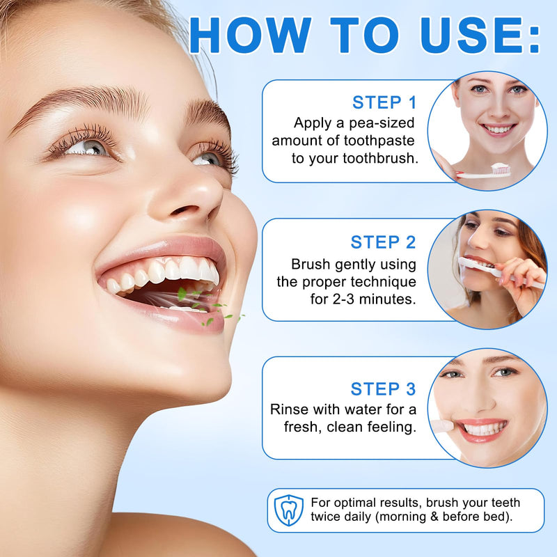 [Australia] - Hydroxyapatite Toothpaste 9.9% for Enamel Protection Tooth Strengthening Fluoride-Free Nano Hydroxyapatite Toothpaste for Sensitive Teeth Gentle Mint, Fresh Breath for Oral Health Pack of 2 