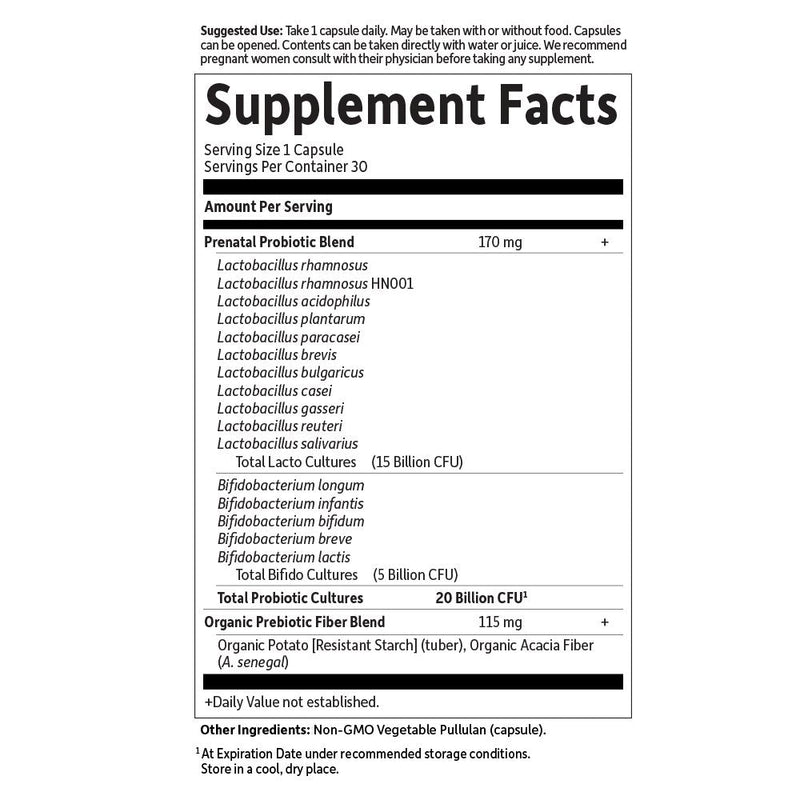 Garden of Life Organics Prental Multi Gummies, 120ct & Dr. Formulated Once Daily Prenatal Probiotics, 30ct