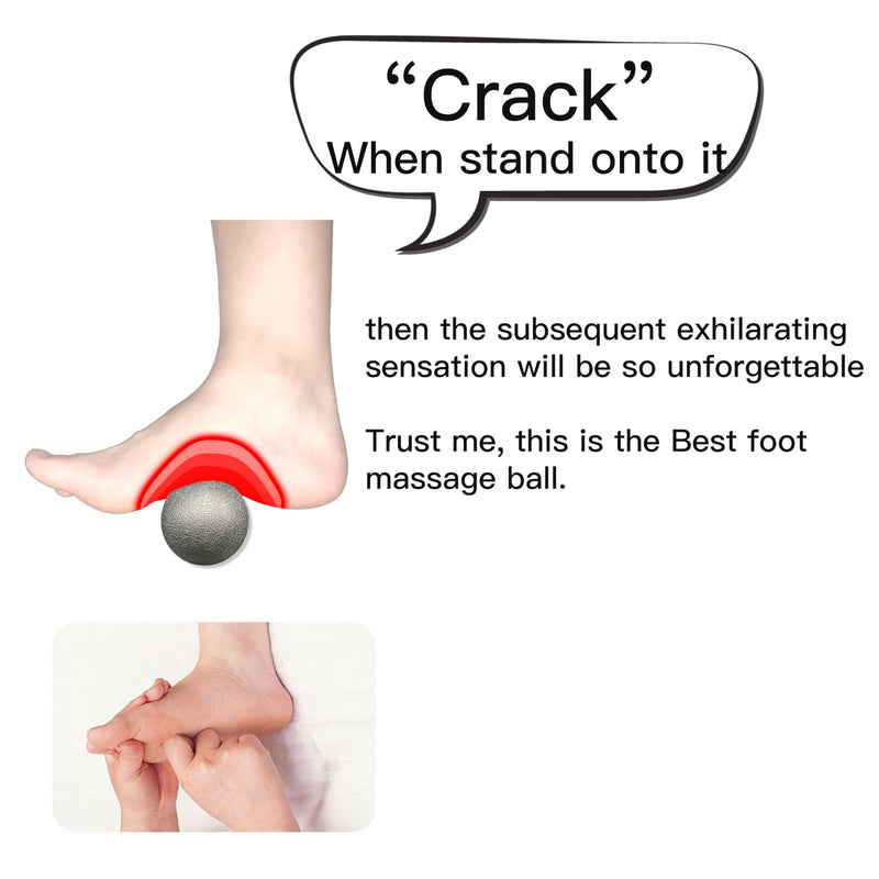 [Australia] - Plantar Fasciitis Relief Massage Ball ‚Äì Lacrosse Ball, Foot Massage Roller & Myofascial Release Ball for Foot Pain, Trigger Point Therapy, Hard Ball for Deep Tissue & Fascia Massage Black 