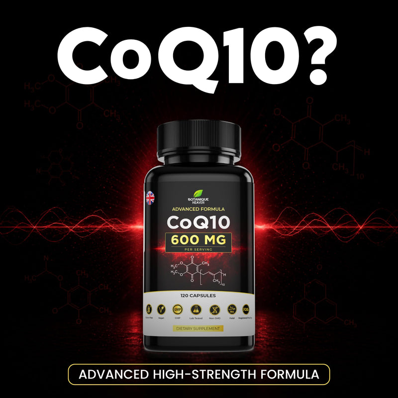 CoQ10 600mg Per Capsule – High Potency Coenzyme Q10 (Ubiquinone) – 120 Vegan Capsules – One Per Day – Clean Formula – Non-GMO & Gluten Free Supplement