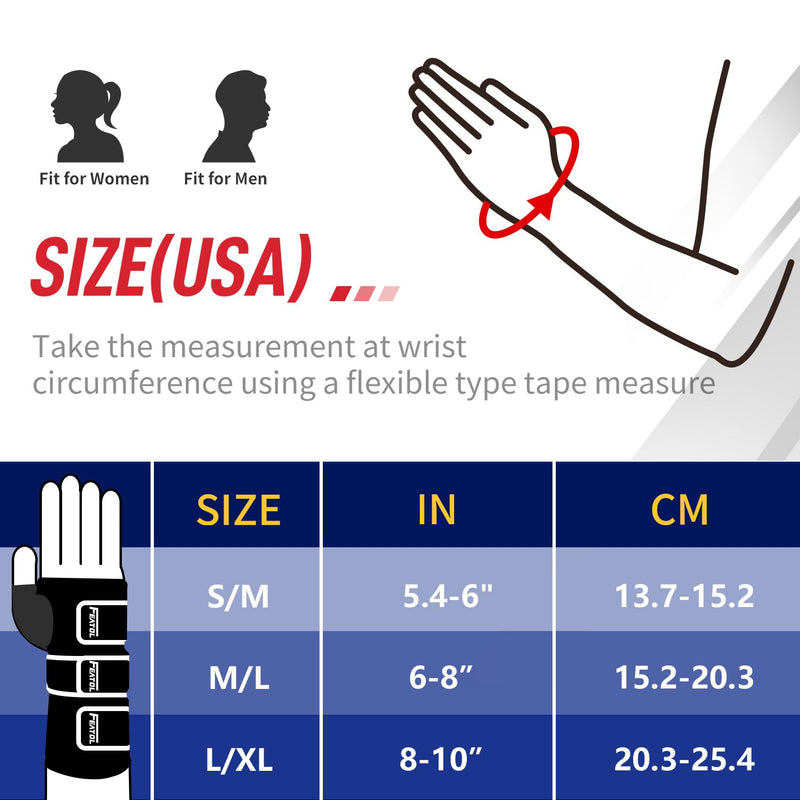 FEATOL Wrist Brace Splint Carpal Tunnel for Women Men, Night Wrist Sleep Support Brace, Left Hand, Medium/Large, Pain Relief for Sprain, Arthritis, Tendonitis Medium/Large (Pack of 1) Left Hand-Dark Grey