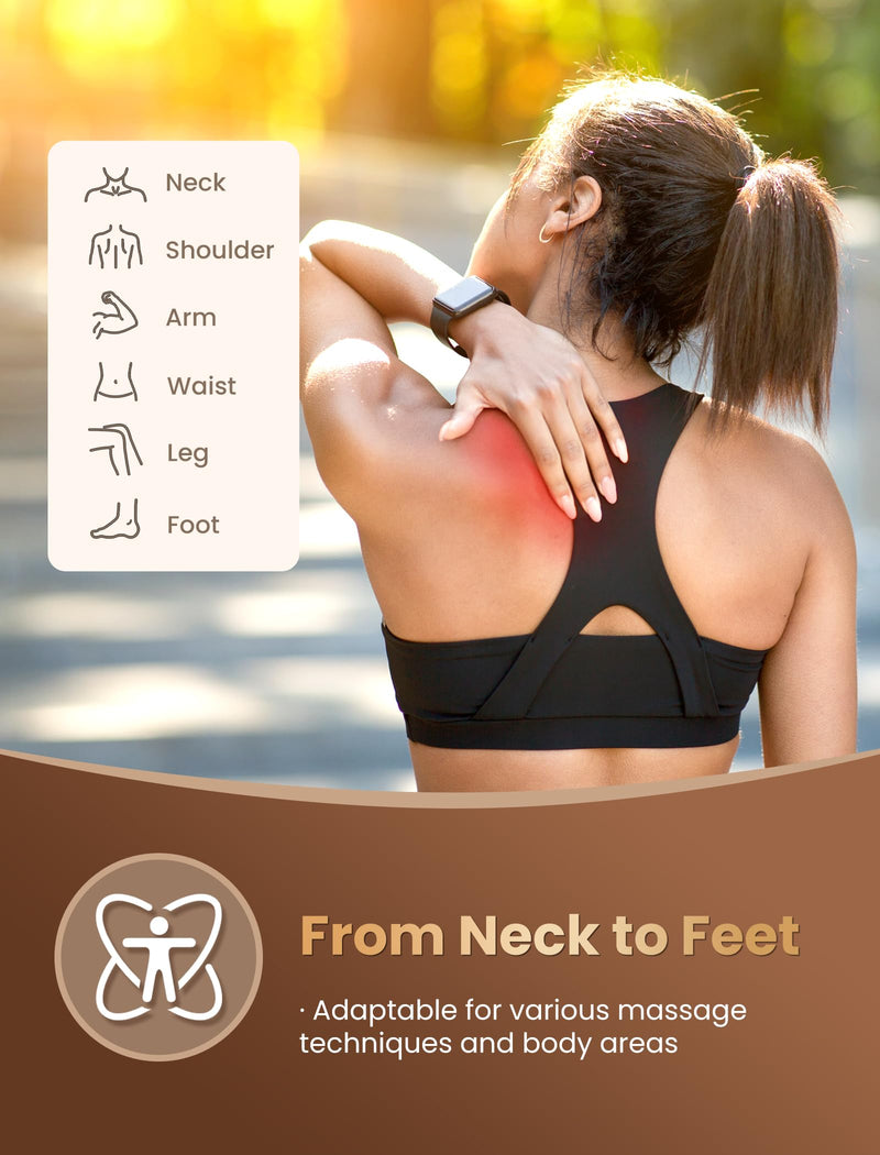 [Australia] - lifechill Trigger Point Massage Tool for Gua Sha, Lymphatic Drainage Massager, Deep Tissue Thumb Saver Acupressure Tool for Full Body Pain Relief, Gold 