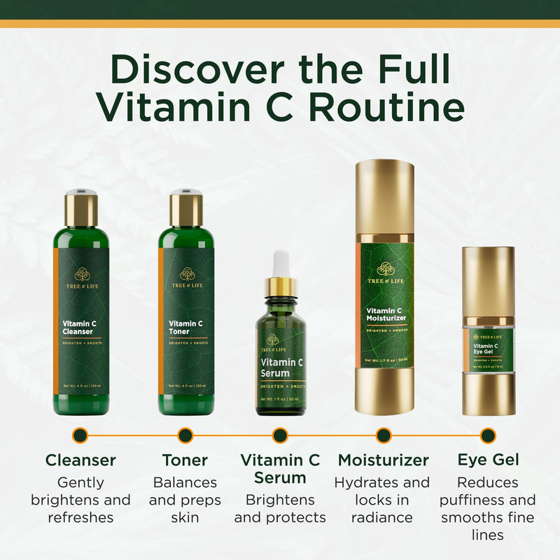 Tree of Life Vitamin C Serum for Face, Dark Spots Remover Face Oil, 1 Fl Oz | Brightening Vitamin C serum for face. Hydrating face oil that targets dark spots and fine lines for clear skin. 1 Fl Oz (Pack of 1) 01. Vitamin C