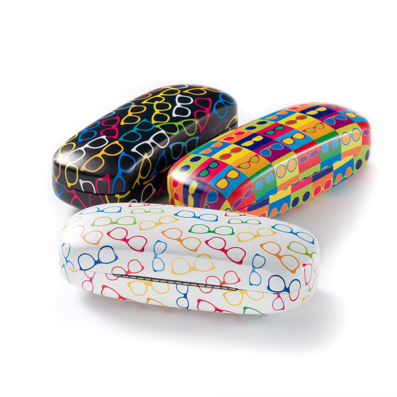 [Australia] - FEFI - Hardcase glasses case with matching microfiber cloth white 