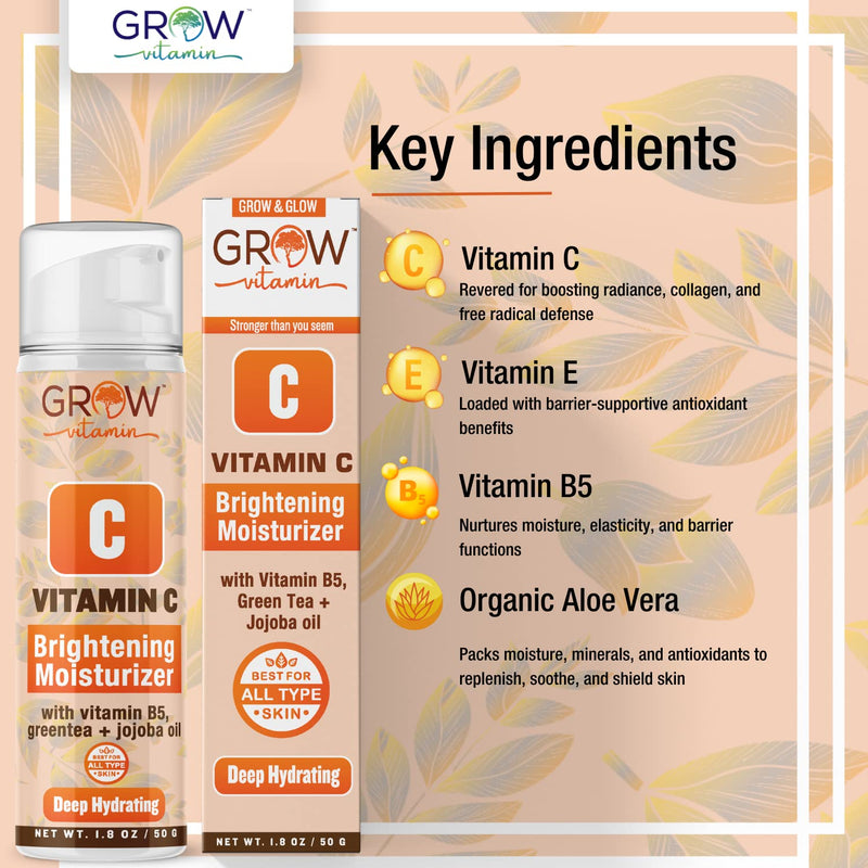 True Skin Vitamin C Face Moisturizer, a Brightening Anti Aging Wrinkle Cream for Face, Vitamin B5, Vitamin E, Jojoba Oil, Organic Aloe Vera and Green Tea, 1.8 fl oz | Brightening Anti Aging Wrinkle Cream, Vitamin B5, Vitamin E, Jojoba Oil, Organic Aloe...