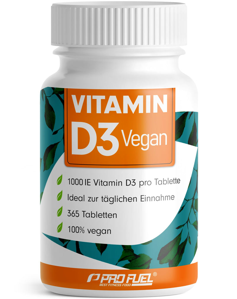 [Australia] - Vitamin D3 VEGAN 1000 IU - 365 tablets - annual supply of vitamin D3 - optimally high dosage - for the immune system and bones - without unwanted additives - laboratory tested with certificate - 100% vegan Vitamin D3 annual supply 91 g (pack of 1) 