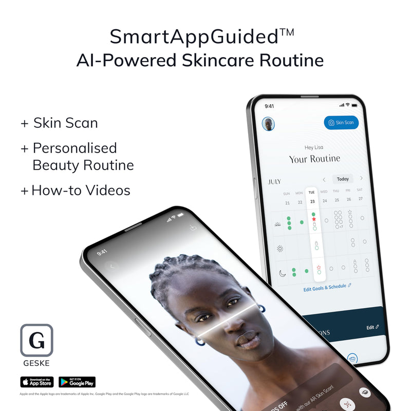 GESKE SmartAppGuided™ Cool & Warm Duo Eye Massager | 7 in 1 | Time-saving Dual Massager | For Eyes & Face | Battery-free Cooling & Warming | Firms, Relaxes & De-Puffs Skin Aquamarine