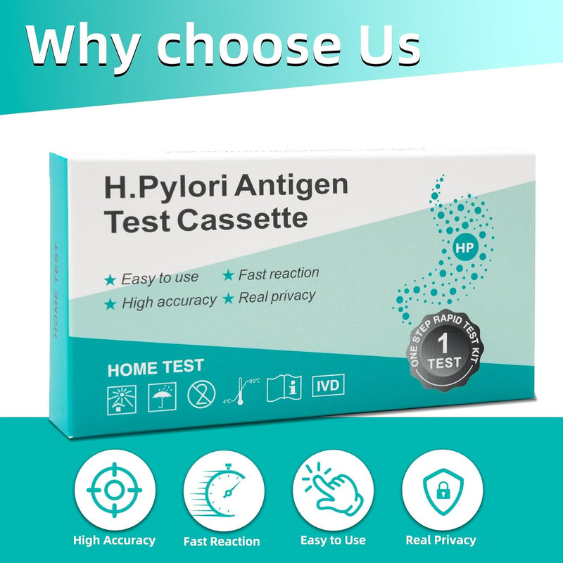 [Australia] - Helicobacter Pylori Test Kit - 2 Pack, H Pylori Test Kits at Home, h. Pylori Self-Test Detection Kits, Quick Home Testing Within 15 Minutes - Highly Accurate Results, Easy to Use and Read., Green 