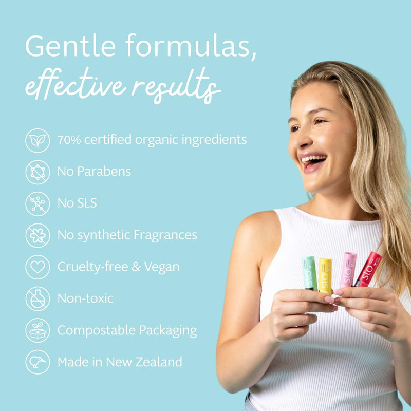 Slo Hydrating Lip Balm - All Natural Ingredients, Minty Lip Balm with Organic Jojoba, Rosehip, Cocoa Butter - Vegan, Cruelty-Free, Paper Packaging - Peppermint + Vitamin E (0.28oz/8g) 1 Pack (0.28oz/8g)