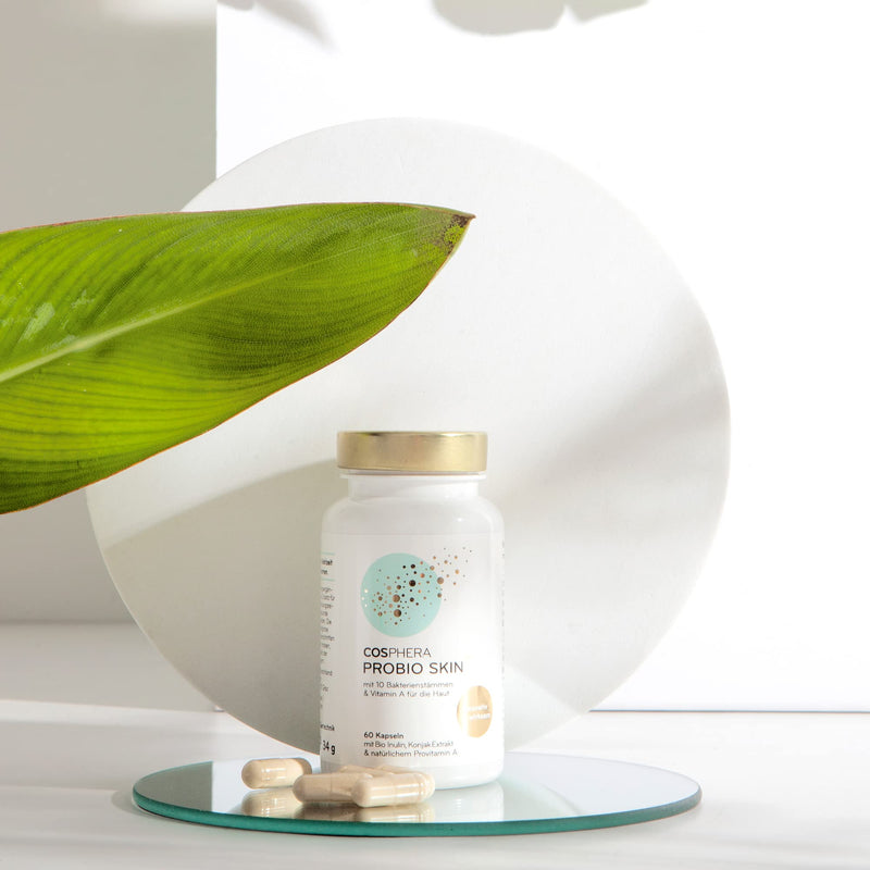 [Australia] - Probio Skin Capsules High Dose Probiotic Vegan I Probiotics & Prebiotics - Enriched with Organic Inulin, Vitamin A and Konjac Root Extract - 60 Capsules 