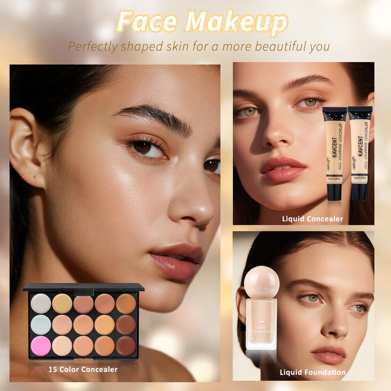 [Australia] - Makeup Kit Makeup Set for Women Teens full Kit Makeup Kits for Teenagers Eyeshadow Foundation Makeup Gift Sets for Teen Girls Women Christmas Gifts 