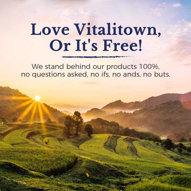 [Australia] - VITALITOWN Glucosamine Chondroitin MSM | Collagen, Boswellia, Turmeric, Hyaluronic Acid, Bromelain | Triple Action+ Joint Formula | 12 Joint-Loving Ingredients | 90 Tablets, No Shellfish 