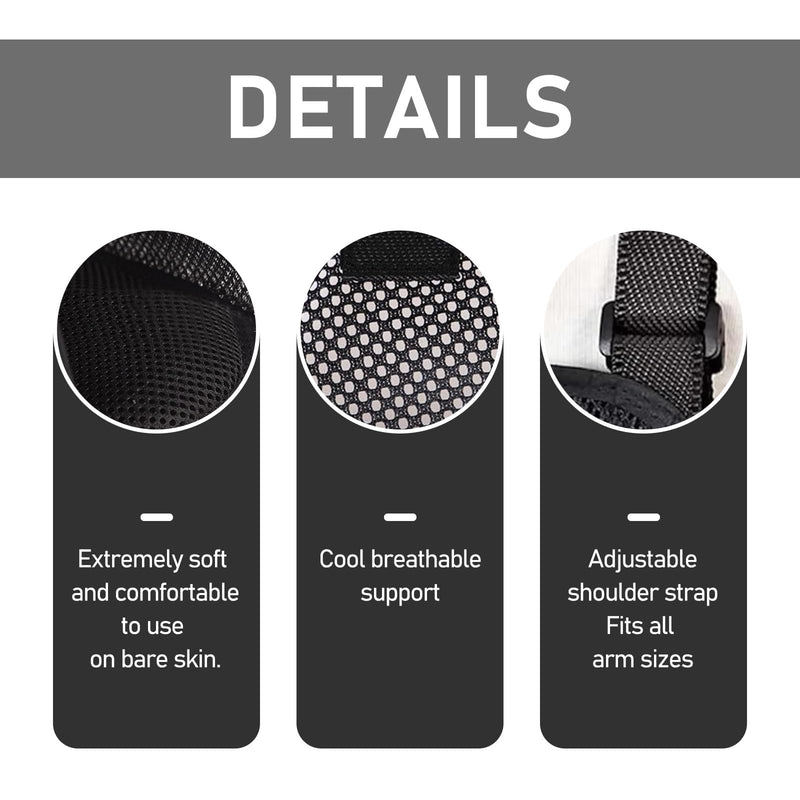 [Australia] - Arm Sling Arm Sling Right Arm Arm Sling Left Arm Adjustable Arm Sling with Breathable Mesh Suitable for Wrists Elbows Arms Shoulders 