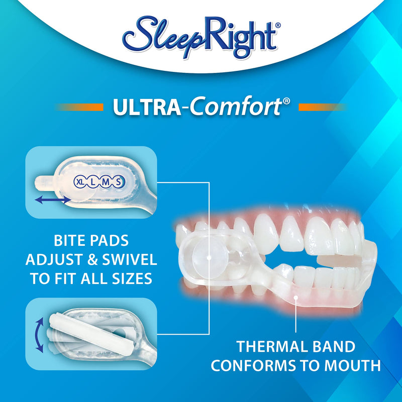 [Australia] - SleepRight Ultra-Comfort Dental Guard Mouth Guard to Prevent Teeth Grinding - No Boil - Extra Strong 