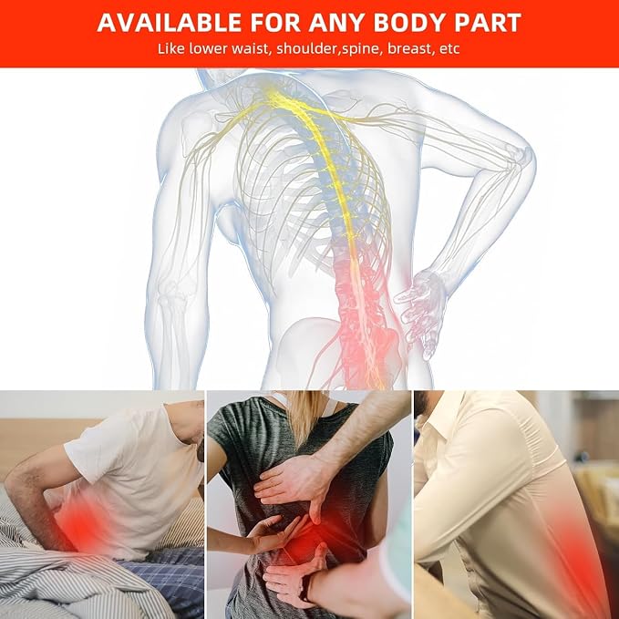 Red Light Therapy Belt for Body-660nm & 850nm Infrared Light Therapy Wrap, 3-in-1 Chip 120 LEDs Bead Adjustable Pad for Body, Home Use with Controller