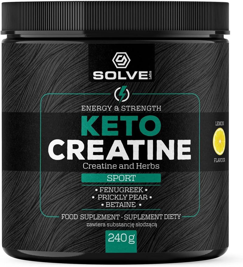 ● Keto Creatine Monohydrate Powder with Plant Extracts ● Micronized Creatine with Betaine, Fenugreek, Opuntia Fig, Ceylon Cinnamon Bark ● Pure Creatine Supplement for Men & Women 240g