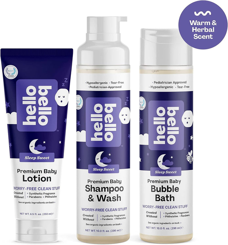 [Australia] - Hello Bello Nighttime Bubble Bath - Gentle Hypoallergenic Tear-Free Formula for Babies and Kids - Vegan and Cruelty-Free - Sleep Sweet Scented - 10 fl oz 10 Fl Oz (Pack of 1) 