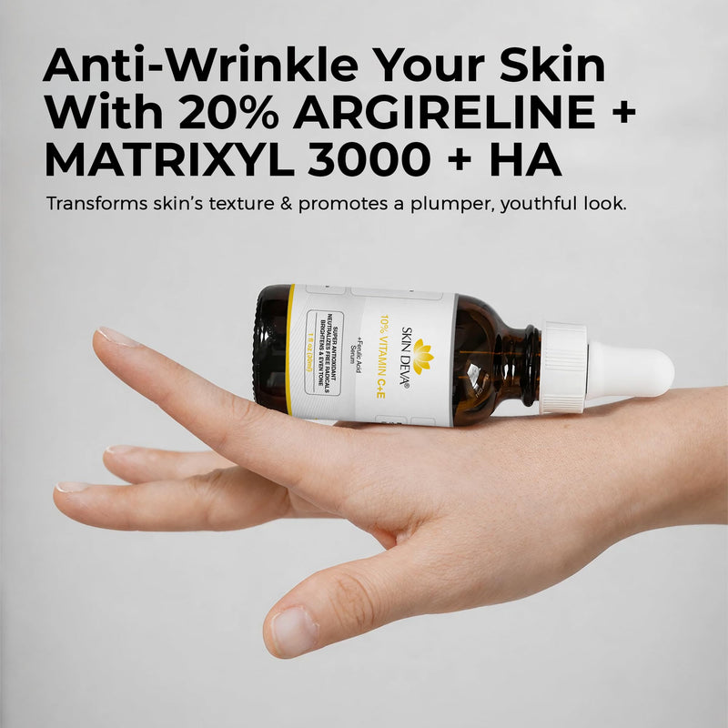 Skin Deva 10% Vitamin C Serum with Vitamin E & Ferulic Acid – Brightening Facial Serum with Hyaluronic Acid, Lightweight Formula for Even-Looking Skin - Pack of 2 2 Fl Oz (Pack of 1)