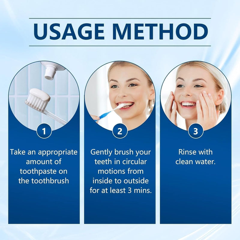 [Australia] - Hydroxyapatite Toothpastes 7.5%,2pcs 7.5 Toothpaste for Enamel Protection and Tooth Strengthening, Gentle Mint, Fresh Breath, Daily Use for Oral Health 