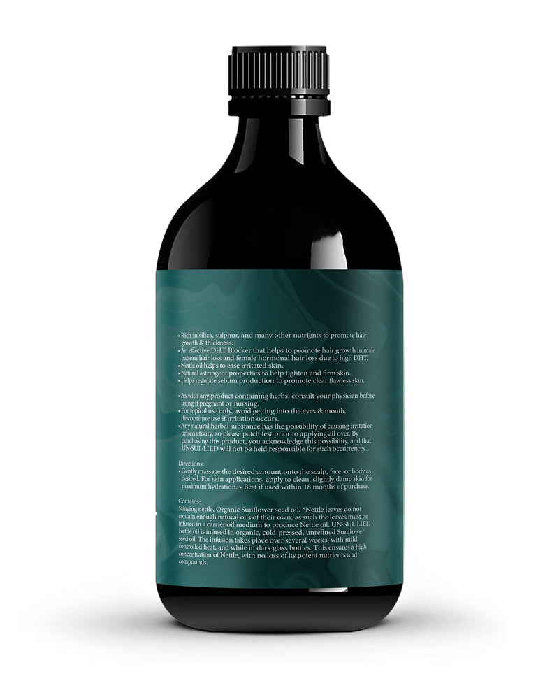 [Australia] - Stinging Nettle Multipurpose Oil for Hair Growth and Skin Soothing-Softening-Moisturizing for Men and Women-All Natural 4 oz 