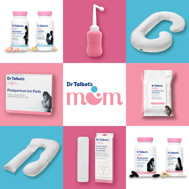 [Australia] - Dr. Talbot's Mom Postpartum Perineal Pad Liners - Instant Cooling Witch Hazel Pad Liners for Postpartum Care - 24 Liners Cooling Perineal Pad Liners 