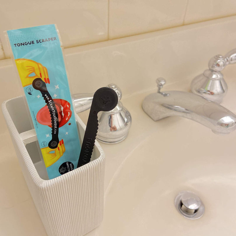 [Australia] - ScrapeYourTongue - #1 Daily Tongue Scraper for Oral Health. 100% Recyclable, BPA Free, and Gag Proof Tongue Cleaner 