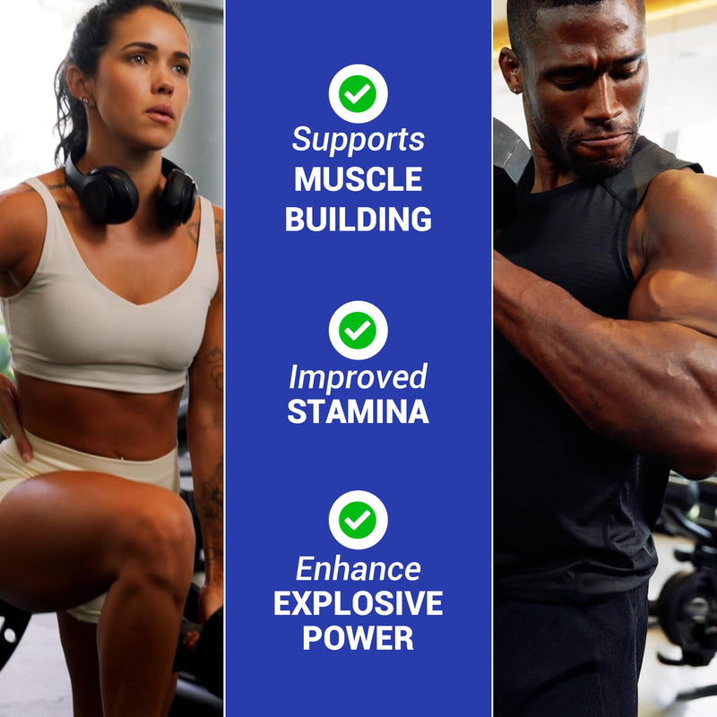 Creatine Monohydrate Gummies 5000mg – High Strength Creatine Gummies for Men & Women – 60 Vegan Gummies – Sugar Free Pre Workout & Muscle Recovery Supplement – Gluten Free & Non-GMO