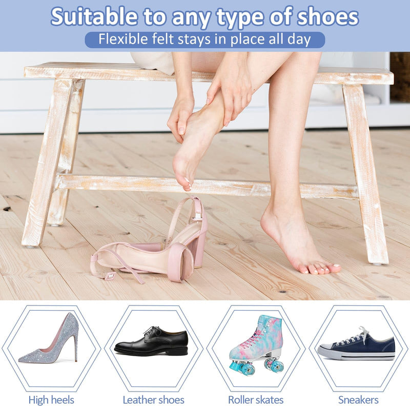 [Australia] - Shynek 72 Pcs Callus Pads, 3 Model Felt Callus Cushions for Bottom of Foot Self Adhesive Foot Corn Pads for Men and Women Reduce Foot and Toes Pain Relief, U Shaped, Oval Shape & Round Shape, Beige 