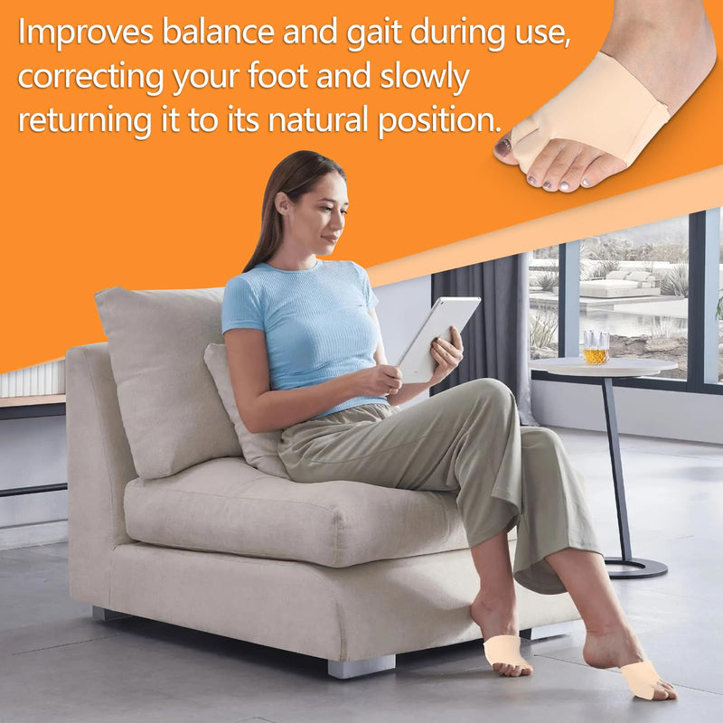 [Australia] - Chanurae Hallux valgus correction 1 pair of hallux valgus splints, toe separator hallux valgus hallux valgus socks, for pain relief, built-in removable silicone shock absorbers. 